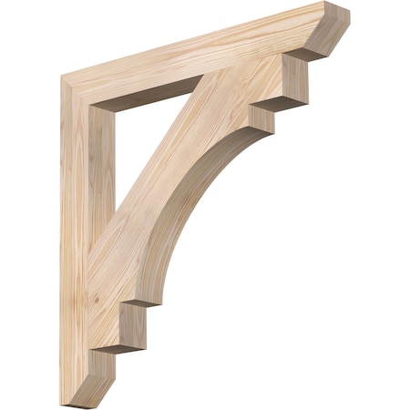 Ekena Millwork Merced Slat Smooth Bracket, Douglas Fir, 3 1/2"W x 30"D x 30"H BKT04X30X30MRC06SDF